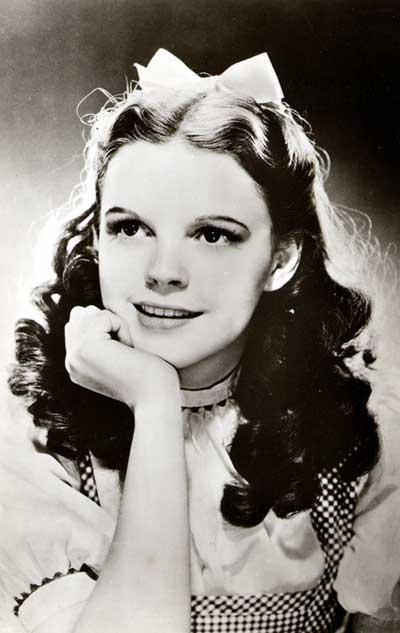 Judy Garland a los 16 años preparando el personaje de Dorothy